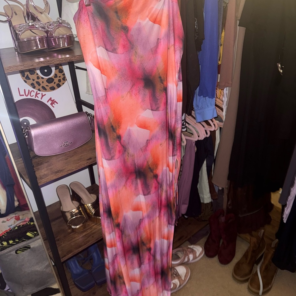 Elegant Multicolor Maxi Dress
